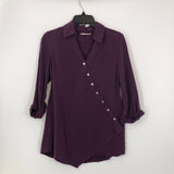 PXS Crossover button down 3/4 slv top