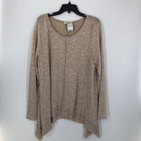 XL Marled a-line l/s top