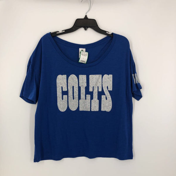 L Colts crop s/s tee