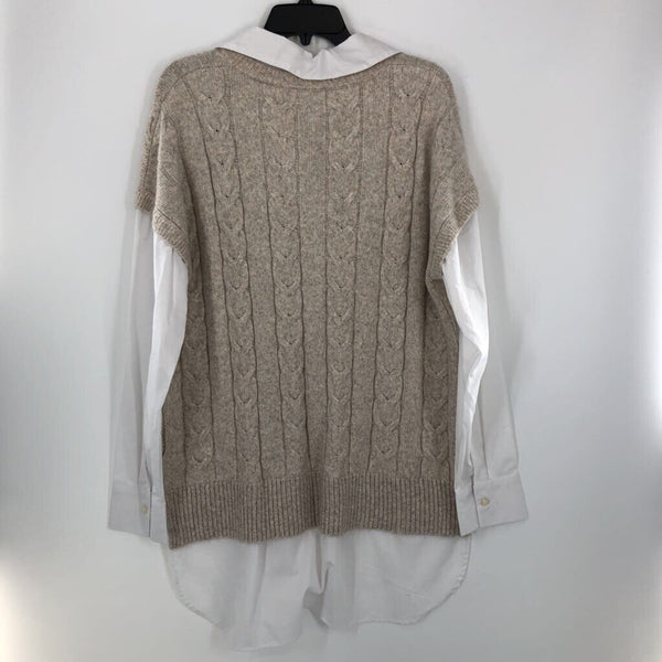 XL Layered l/s top w/vest