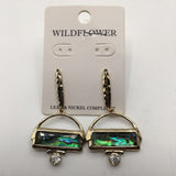 Abalone teardrop earrings