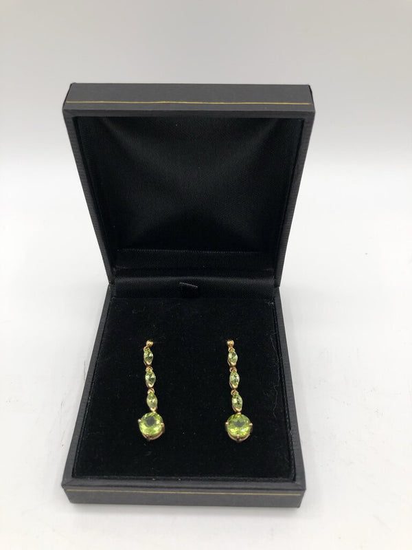 Peridot birthstone earrings