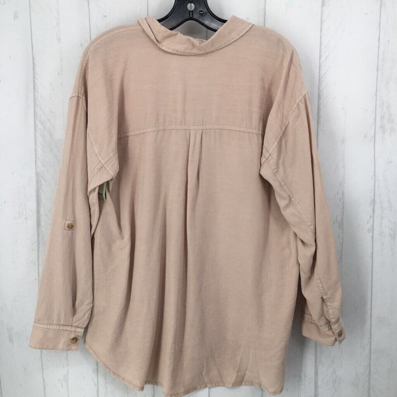 M/L Button down l/s top