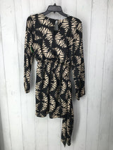 R56 S Printed crossover l/s dress