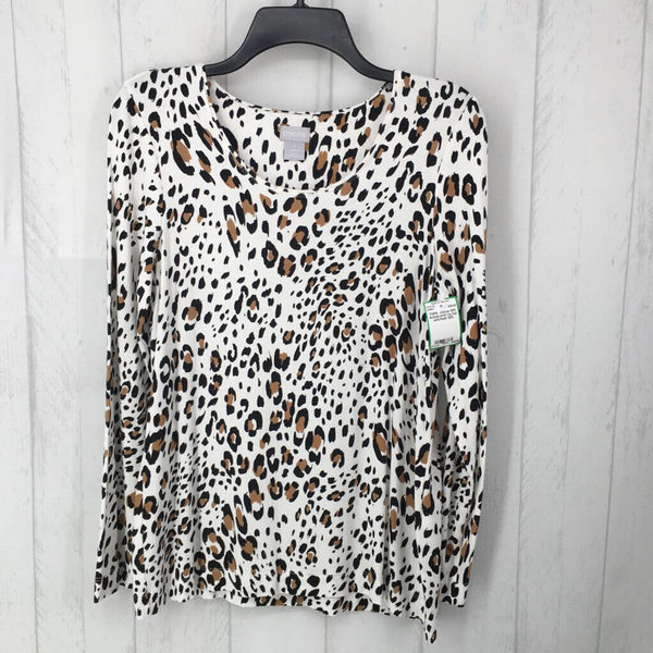 1(M) Animal print l/s top