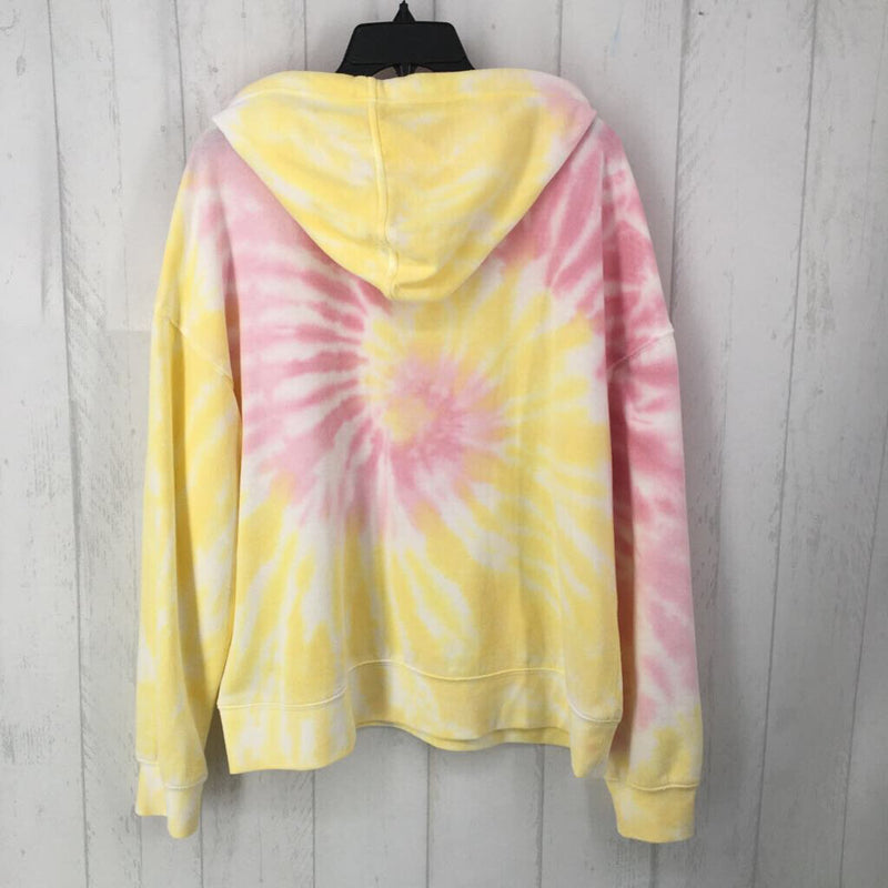 M Tie dye hooded sweatshirt