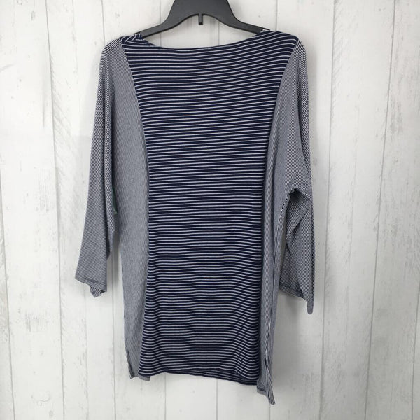 1(M) Striped 3/4 slv tunic