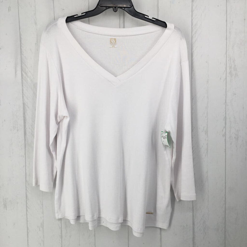 2X V-neck l/s top