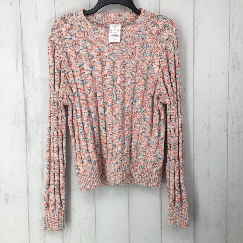 L Cable knit sweater