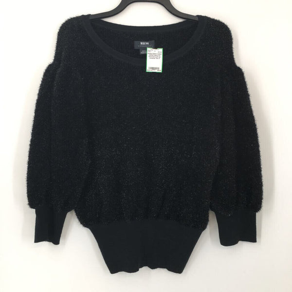 S Textured puff slv sweater