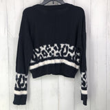 M Mixed media cropped sweater