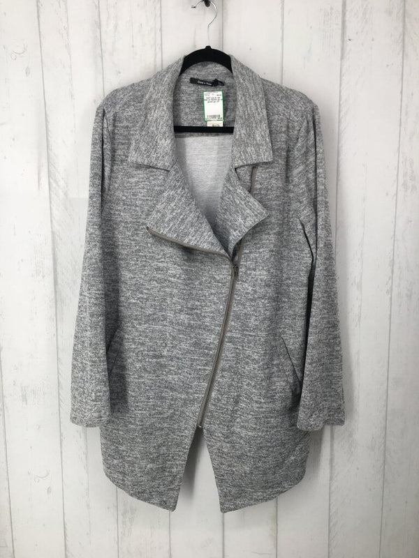 R58 2X Marled zip up jacket