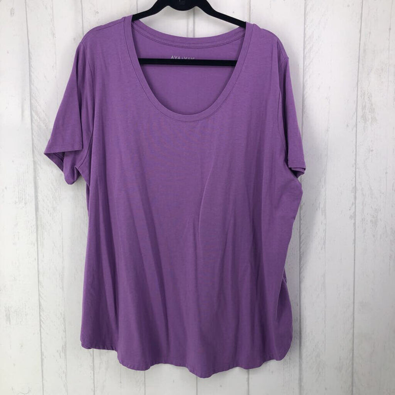 2x s/s scoop neck top