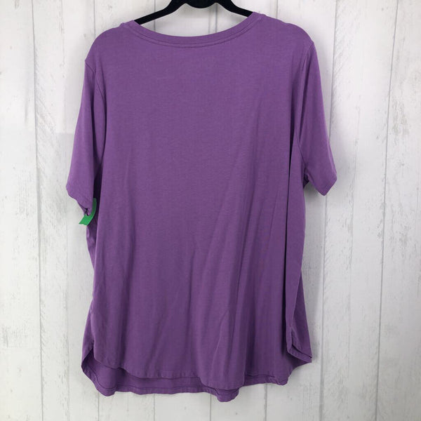 2x s/s scoop neck top