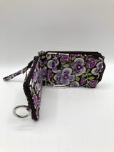 bi-fold flower print wallet