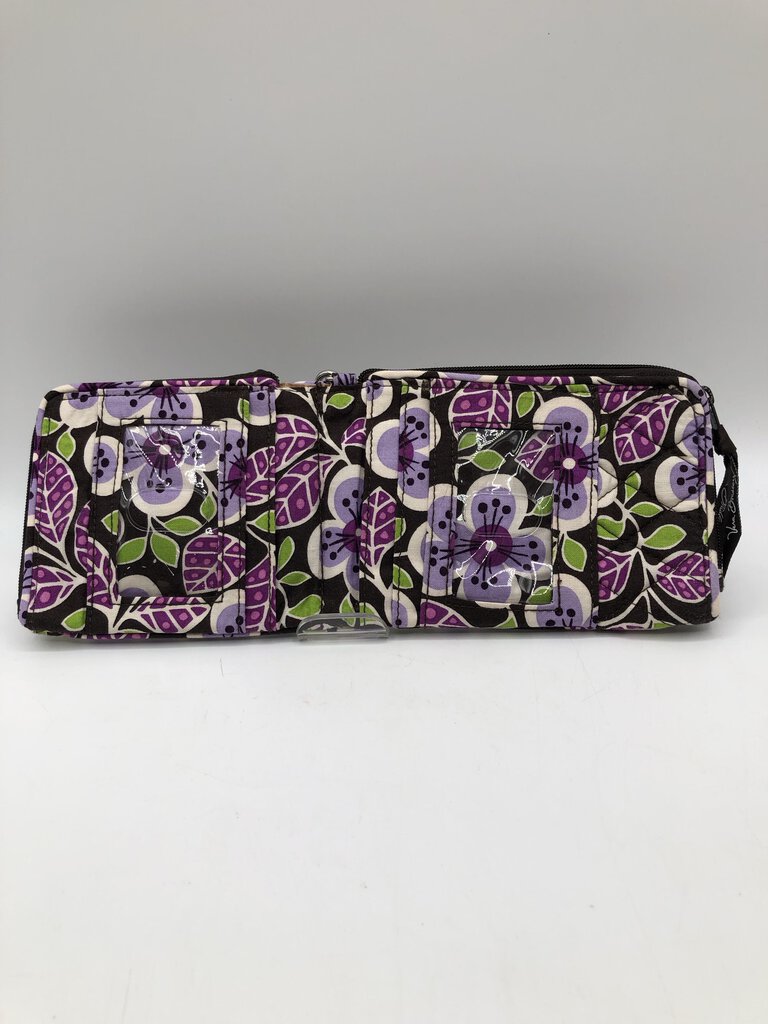 bi-fold flower print wallet