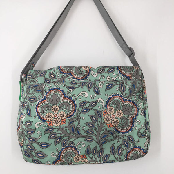 flower print messenger bag