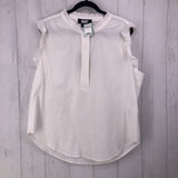 XXL Ruffled 1/2 button front top