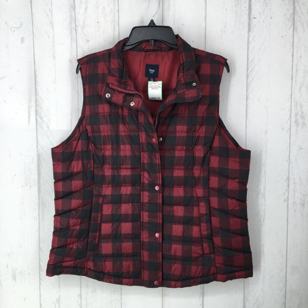 XL Plaid quilted vest