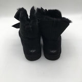 8 Satin bow sherpa lined boots