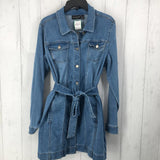 M Belted jean jacket