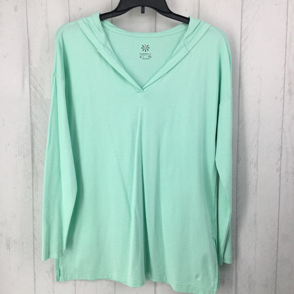 L Hooded l/s top