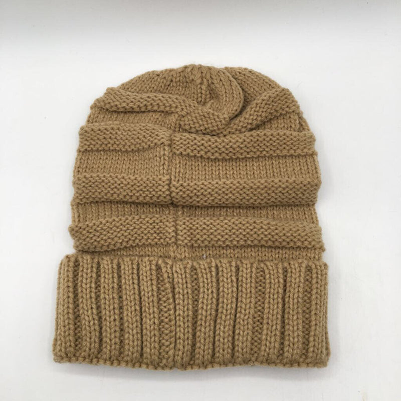 C.C. tan sweater beanie