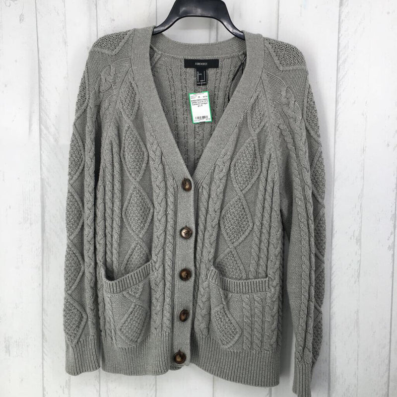 S Cableknit cardigan