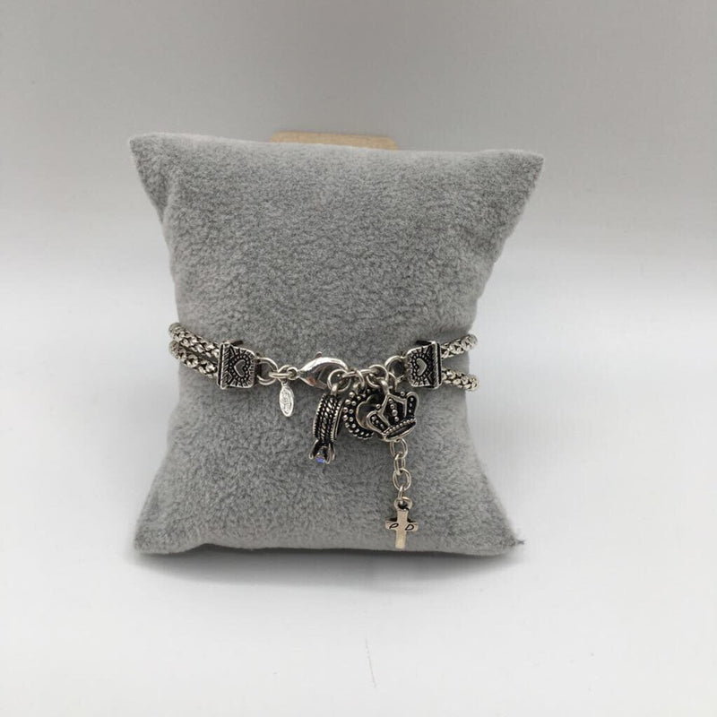 7" Charm bracelet-silv