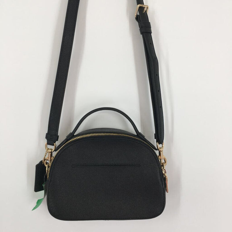 double zip satchel w/ crossbody strap