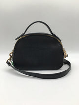 double zip satchel w/ crossbody strap