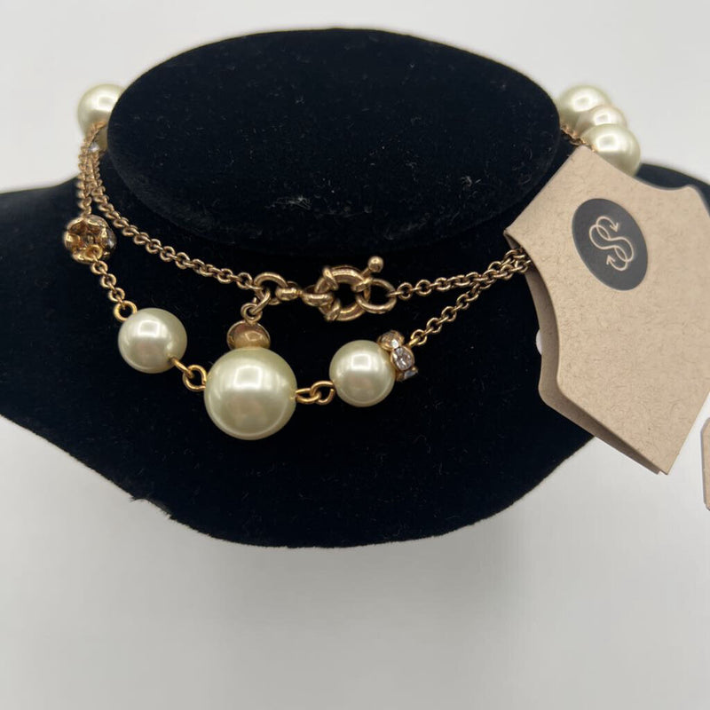 17" J. Crew Rhinestone & pearl necklace