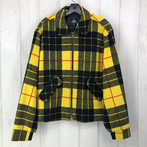 M Plaid zip up jacket