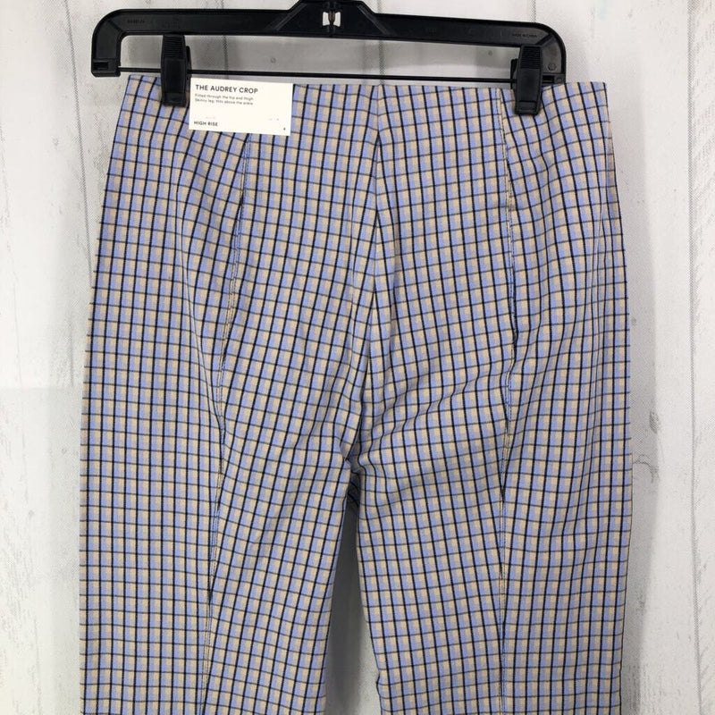 4 Plaid Hi-rise crop