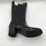 7 tall heel rain boots