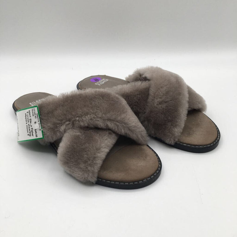 8 cross shearling slippers