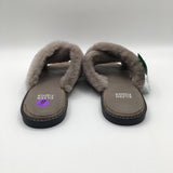 8 cross shearling slippers