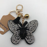 Blingy butterfly tassel keychain