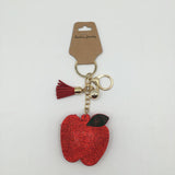 Blingy apple tassel keychain