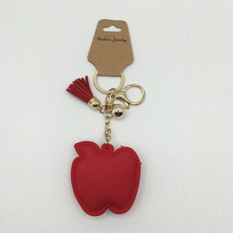 Blingy apple tassel keychain