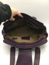 Pebbled leather satchel