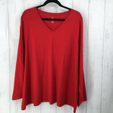 3X V-neck l/s top