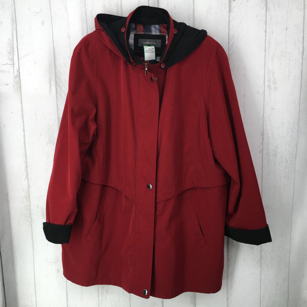 3X Nylon hooded coat