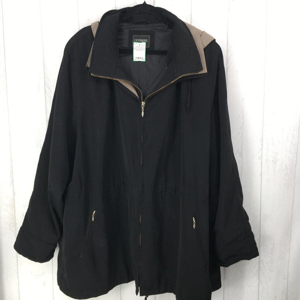 3X Nylon hooded jacket