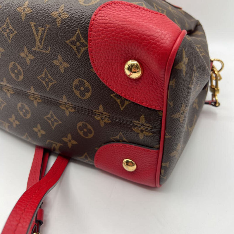 monogram satchel w/ crossbody strap