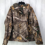 XL Camo print hooded coat