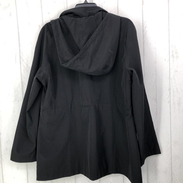 L Nylon hooded jacket