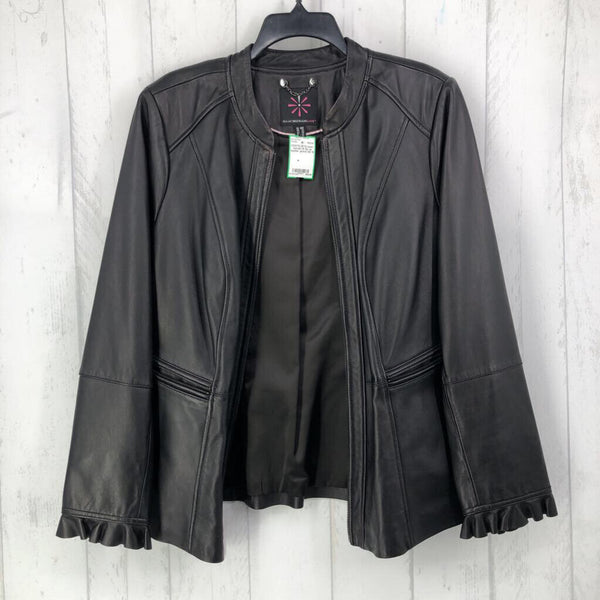 18 Zip up leather jacket