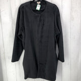 2X Fleece single button cardigan