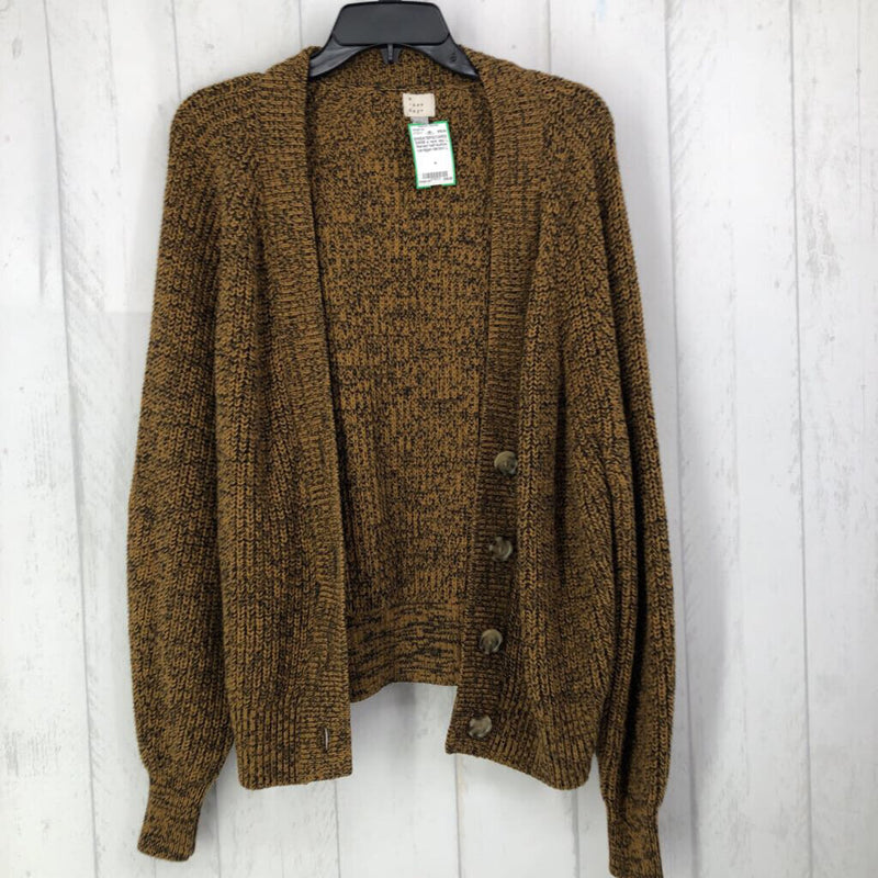 L Marled half-button cardigan